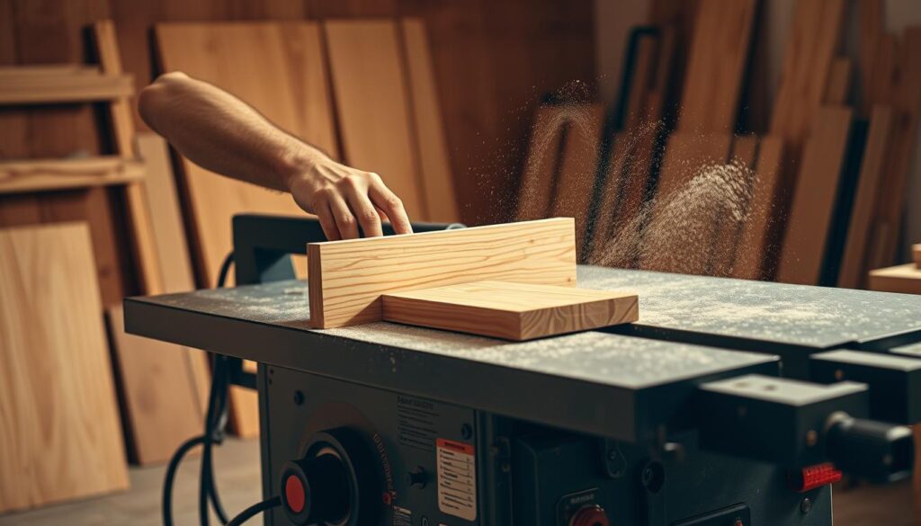 how to cut 45 degree angle with table saw